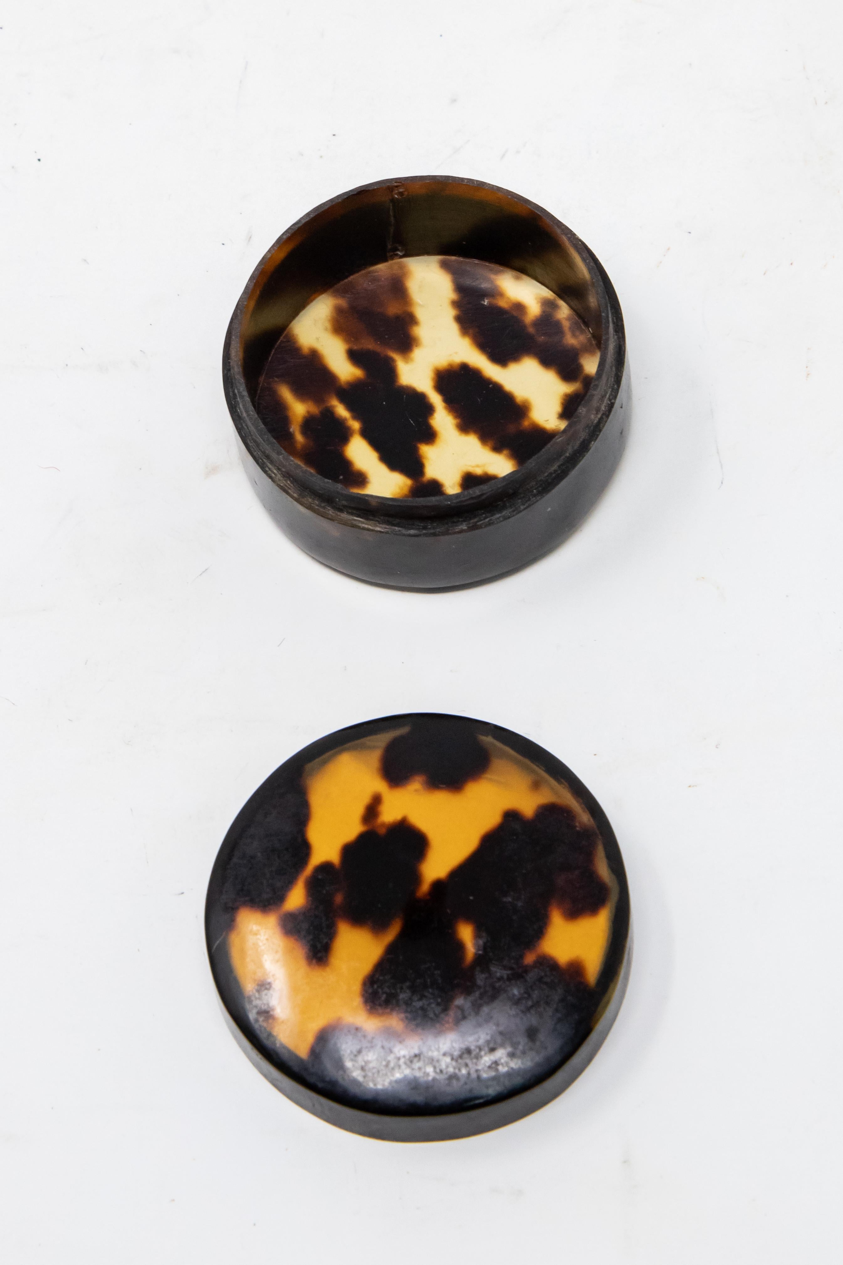 Inlay Leopard Print Pill Box For Sale