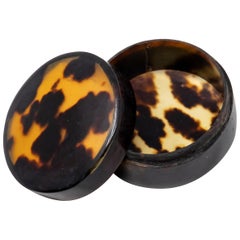 Antique Leopard Print Pill Box