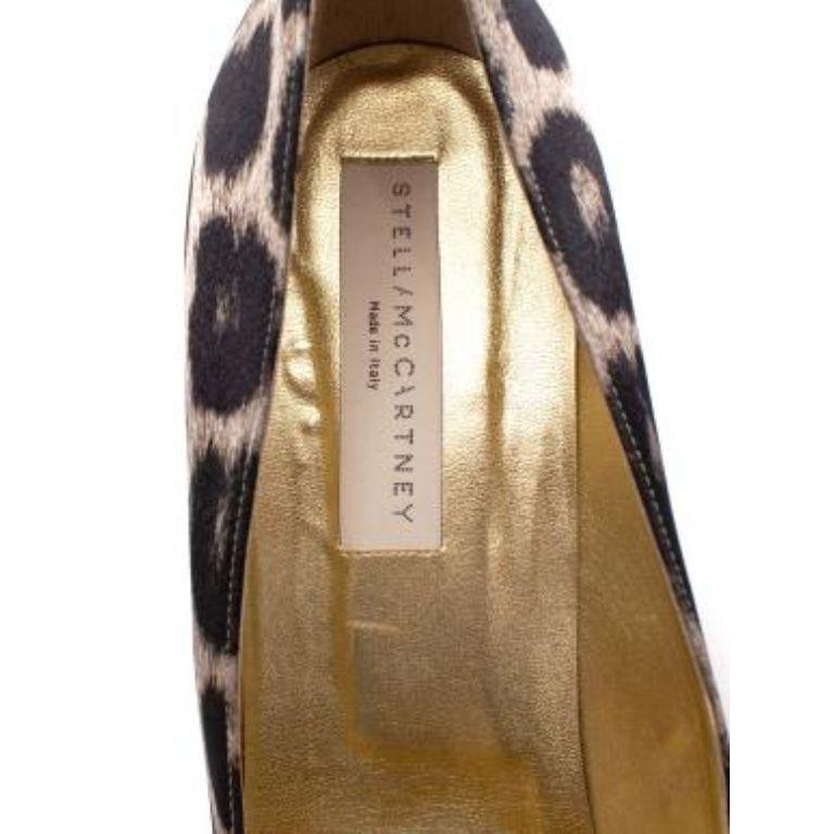 Women's Leopard-print satin heeled pumps For Sale
