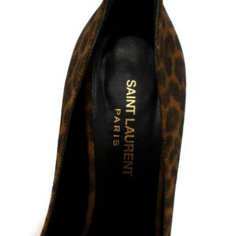 Leopard Print Suede Pumps For Sale 3