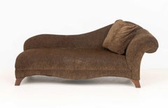 Chaise longue rembourrée à imprimé léopard