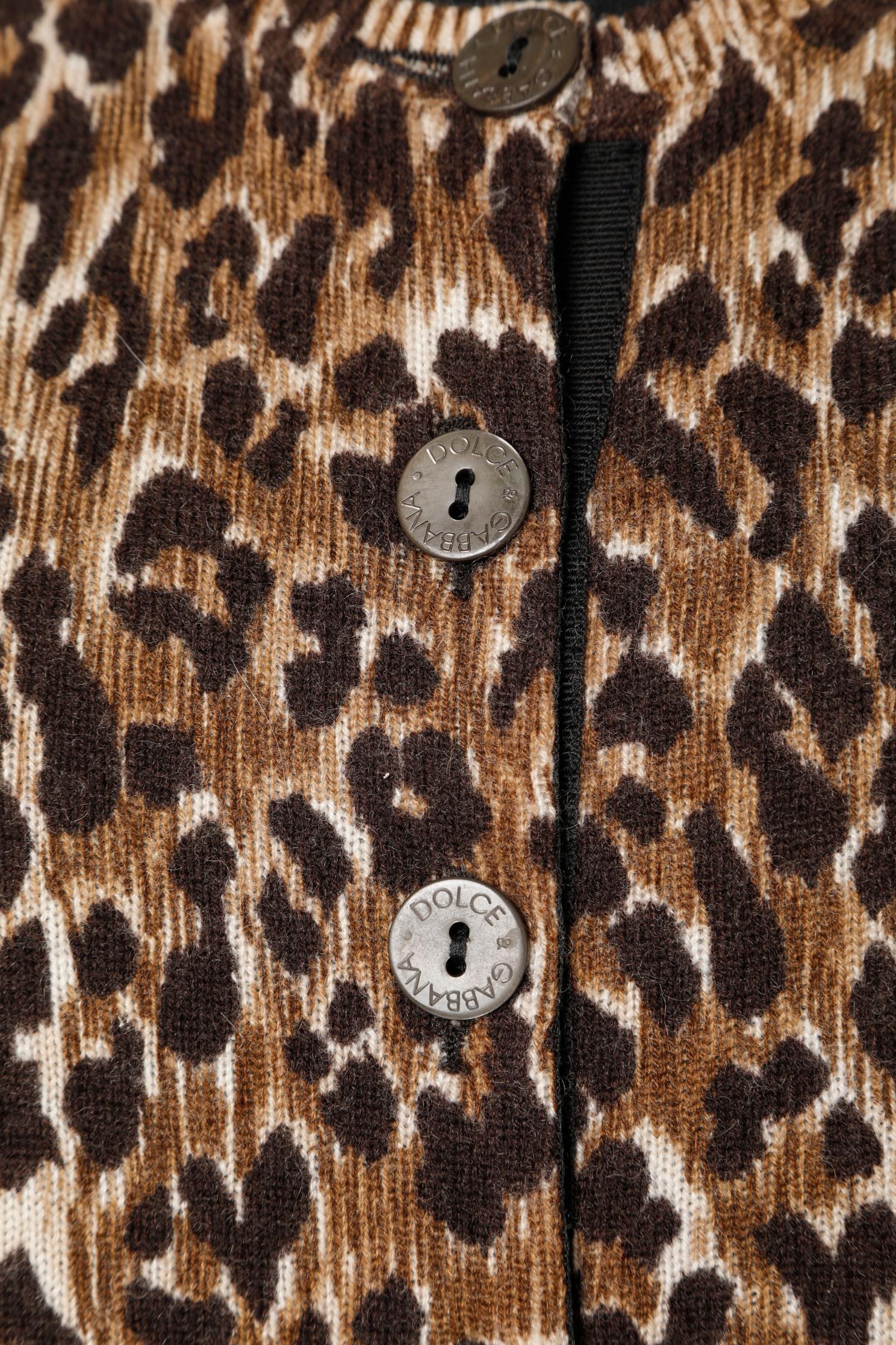 dolce and gabbana leopard sweater