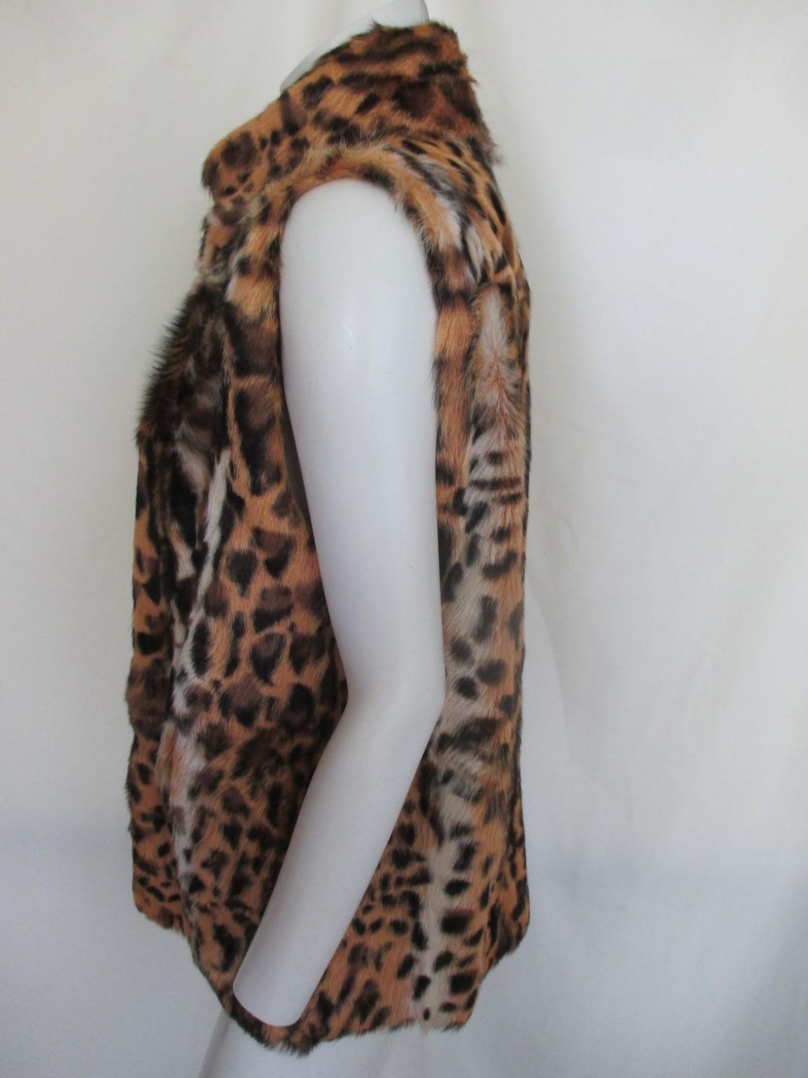 leopard waistcoat