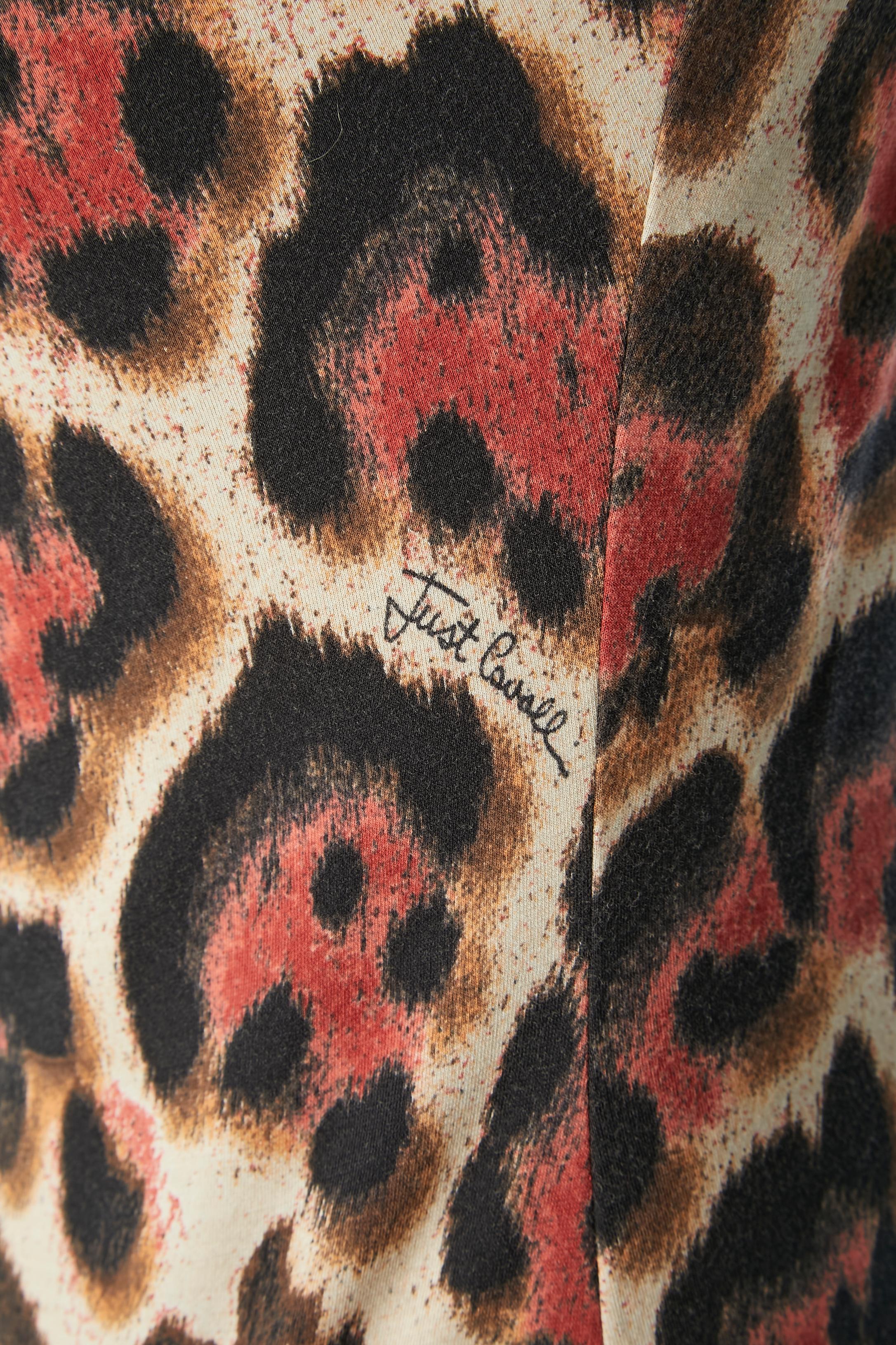 Leopard printed jersey dress Just Cavalli  For Sale 1