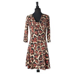 Leopard printed jersey dress Just Cavalli 