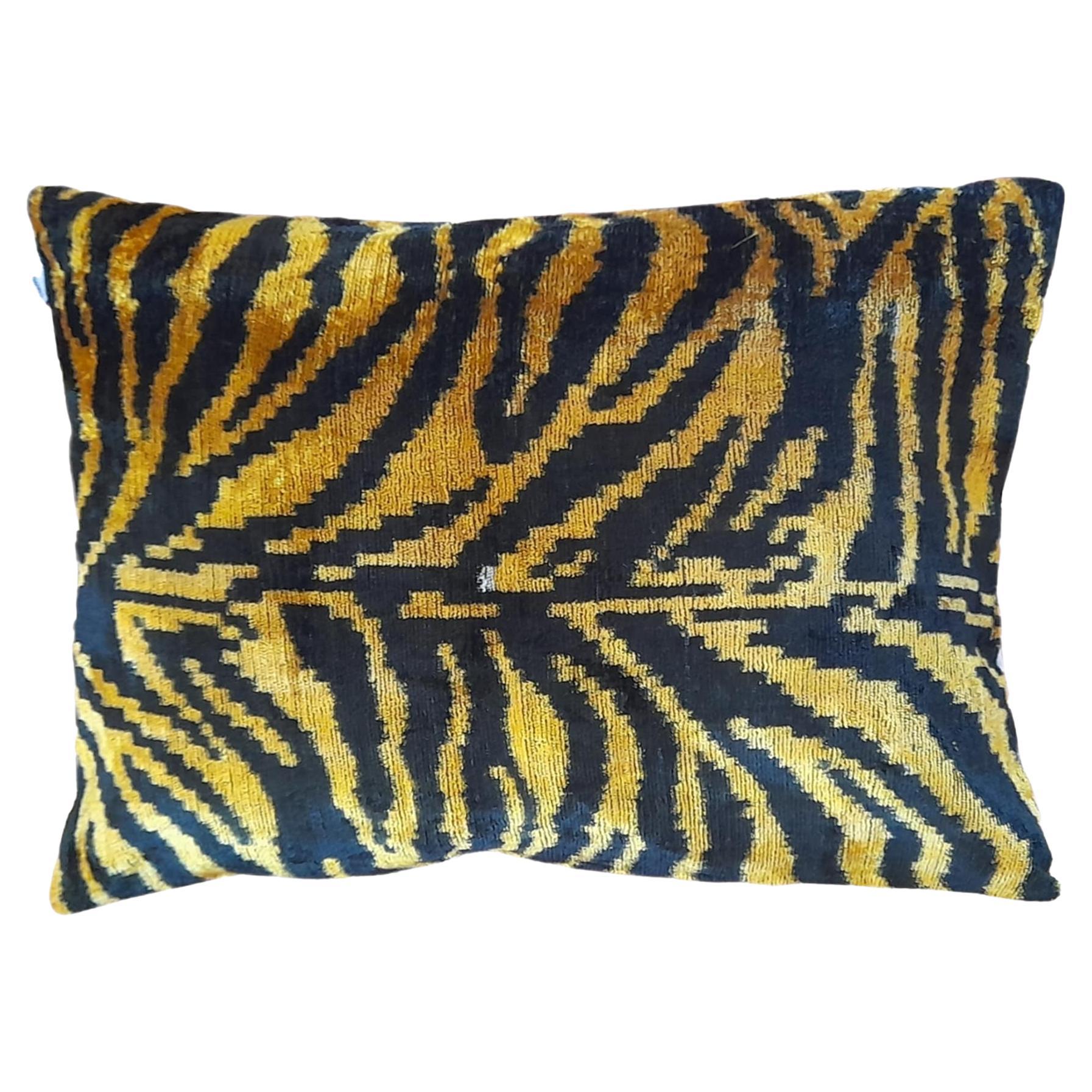 Leopard Silk Velvet Handmade Pillow