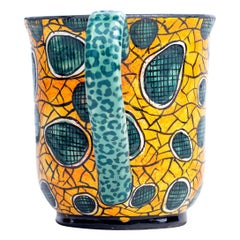 Leopard spot, Junoth's pattern ceramic mug, hand made in South Africa