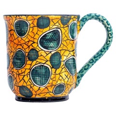 Leopard spot, Junoth's pattern ceramic mug, hand made in South Africa