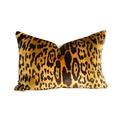 Leopard Samt Lumbal Animal Print Kissen Att Scalamandre Leopardo New Multiple