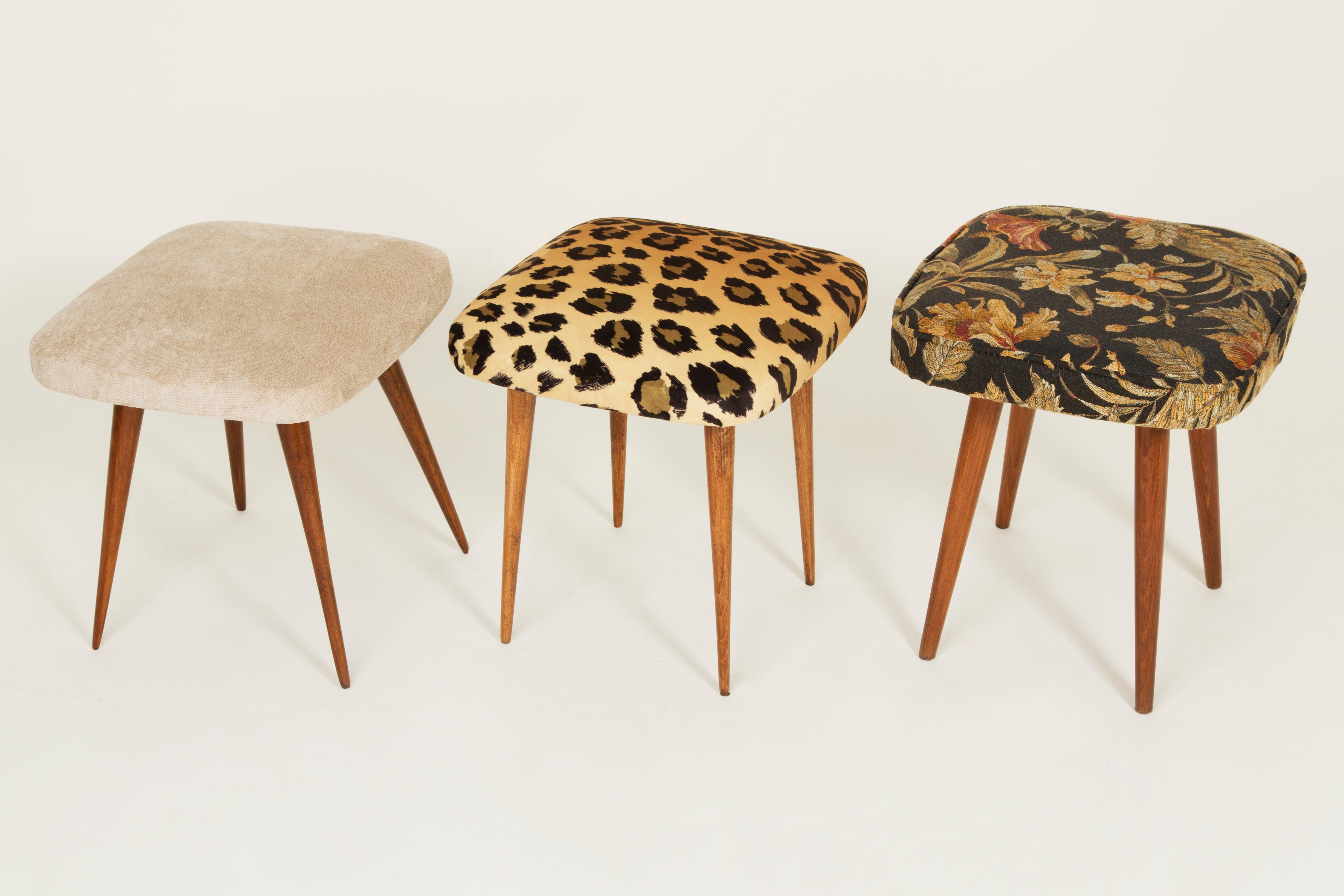 20th Century Leopard Vintage Stool, 1960s For Sale