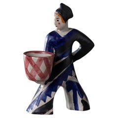 Leopold Anzengruber Ceramic Figural Planter by Leopold Anzengruber for ICS