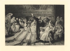 Antique "A Convocation" etching
