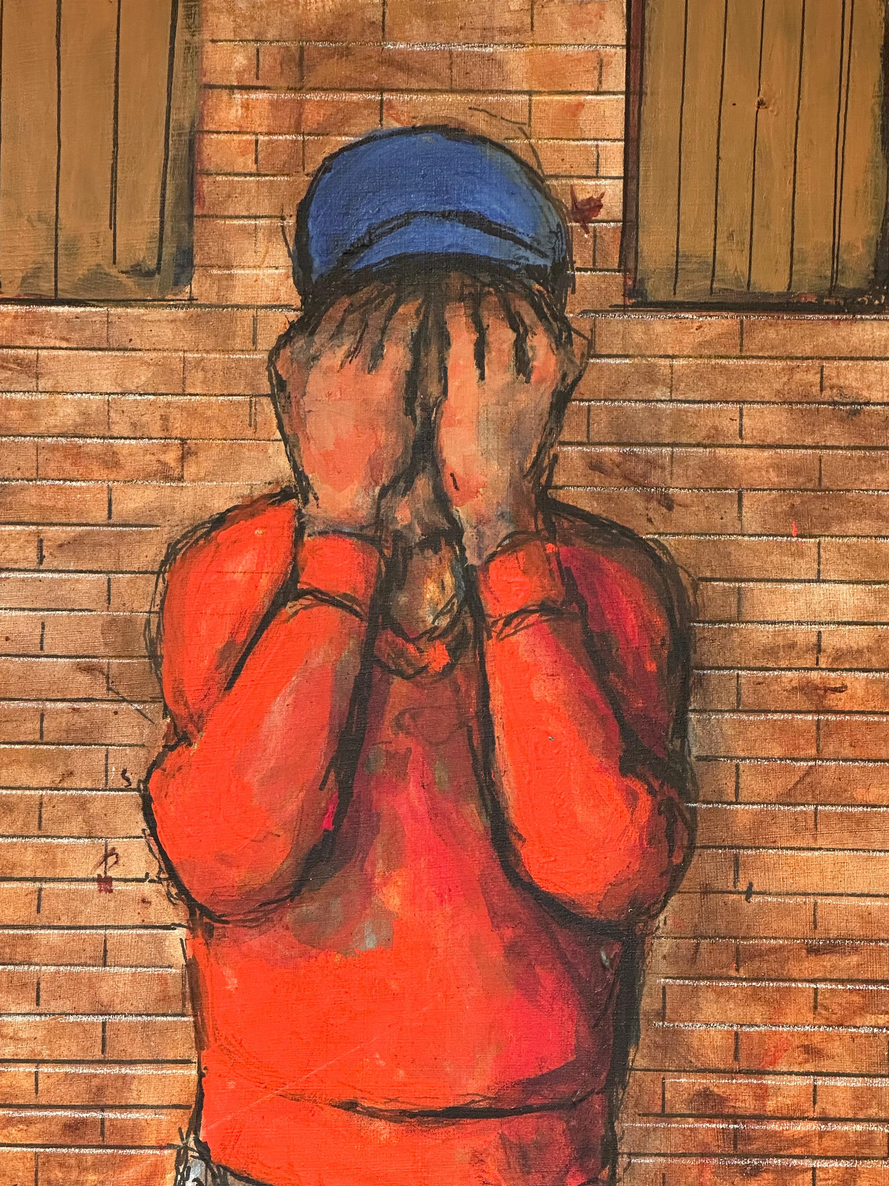 Hide and Seek Redux #1, Original Mixed Media auf Tafel, Original (Zeitgenössisch), Painting, von Leopold Segedin