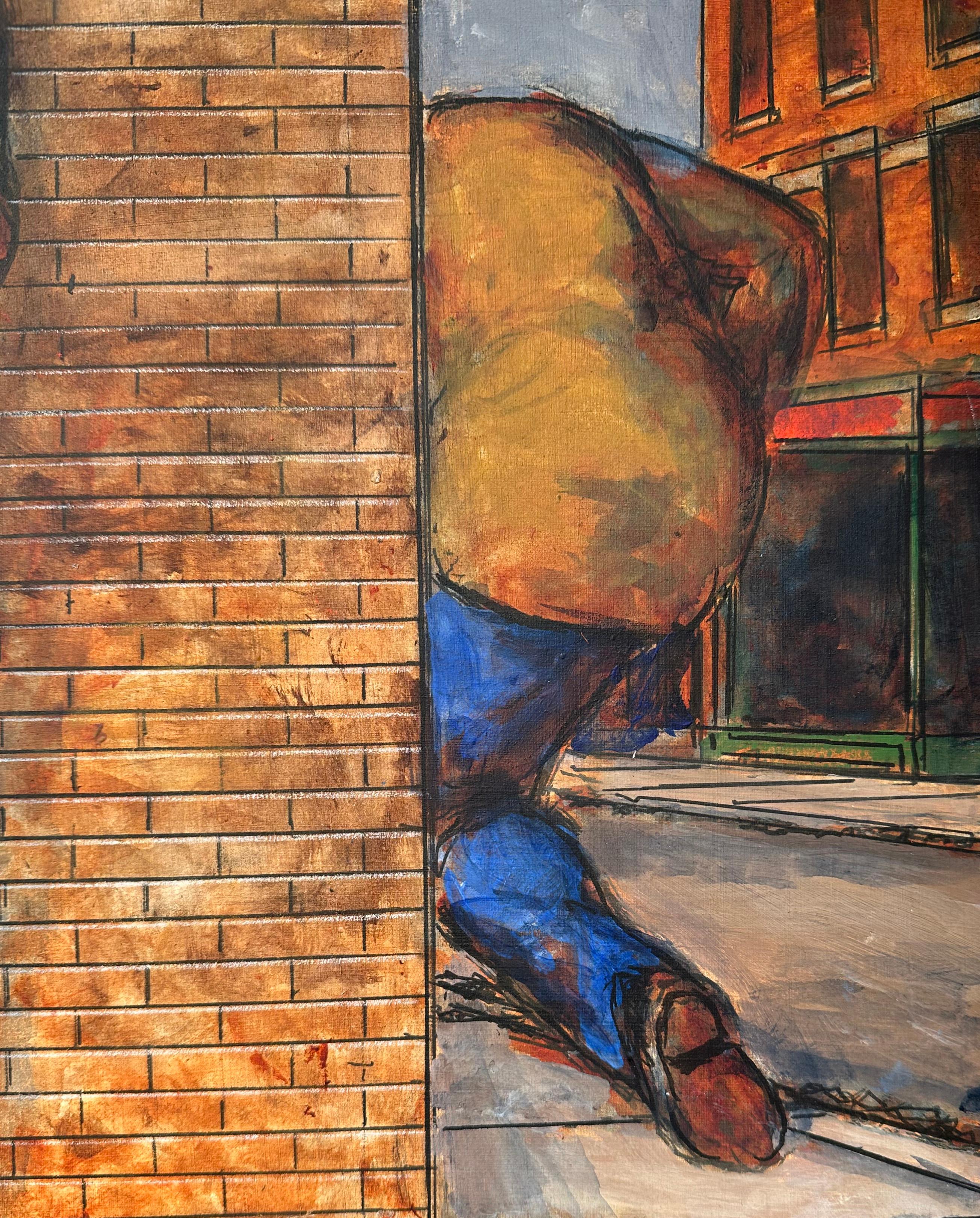 Hide and Seek Redux #1, Original Mixed Media auf Tafel, Original im Angebot 2