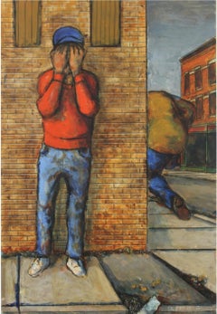 Hide and Seek Redux #1, Original Mixed Media on Panel