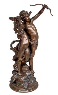 Leopold Steiner "Cupido e Psiche" Bronzo