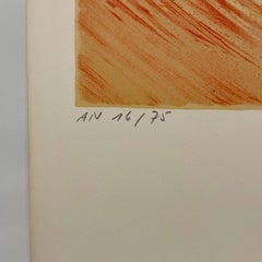 Lithographie russe française d'avant-garde Rythme en couleur Impression abstraite vibrante