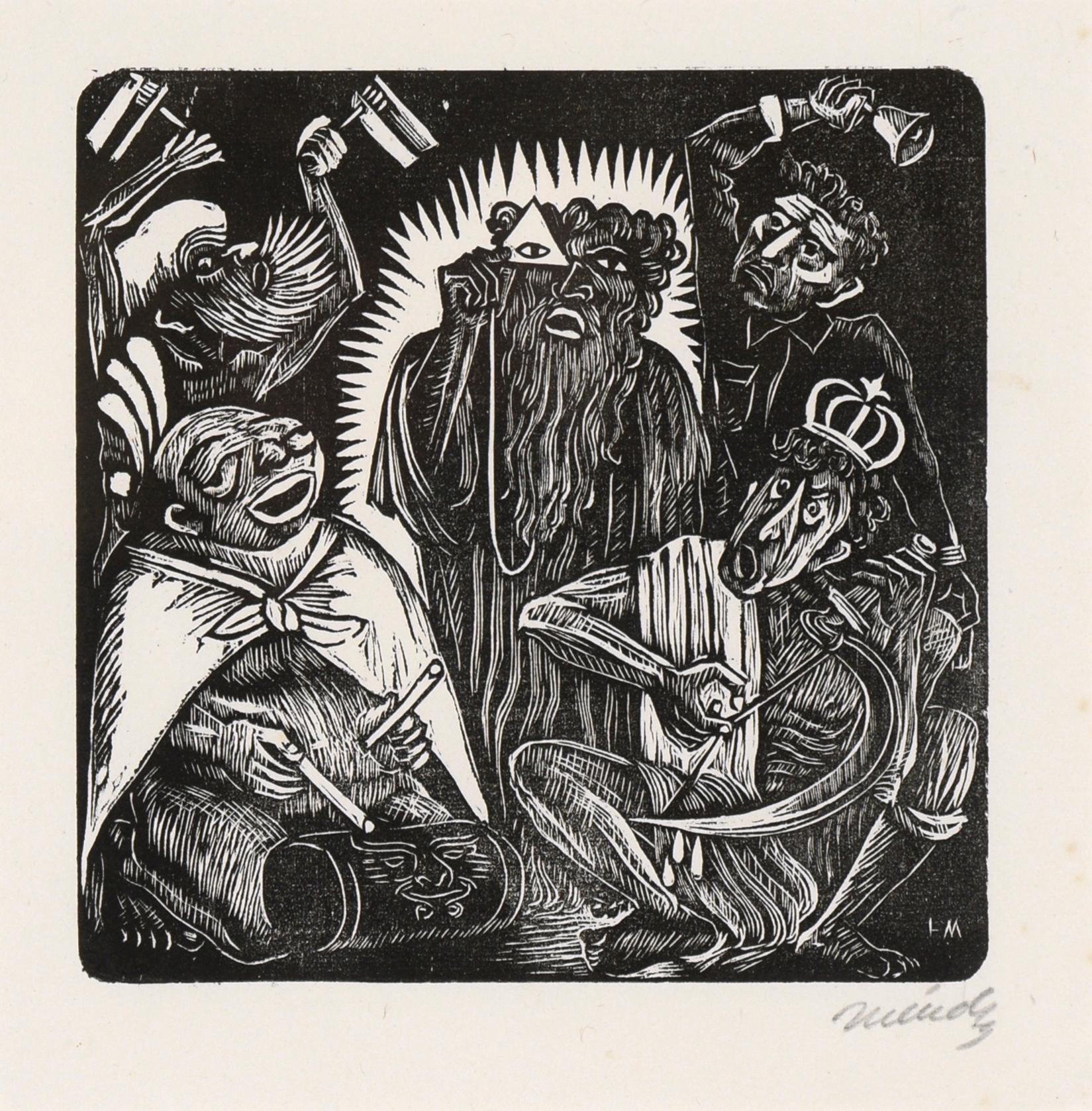 Dios y los Cuatro Evangelistas (