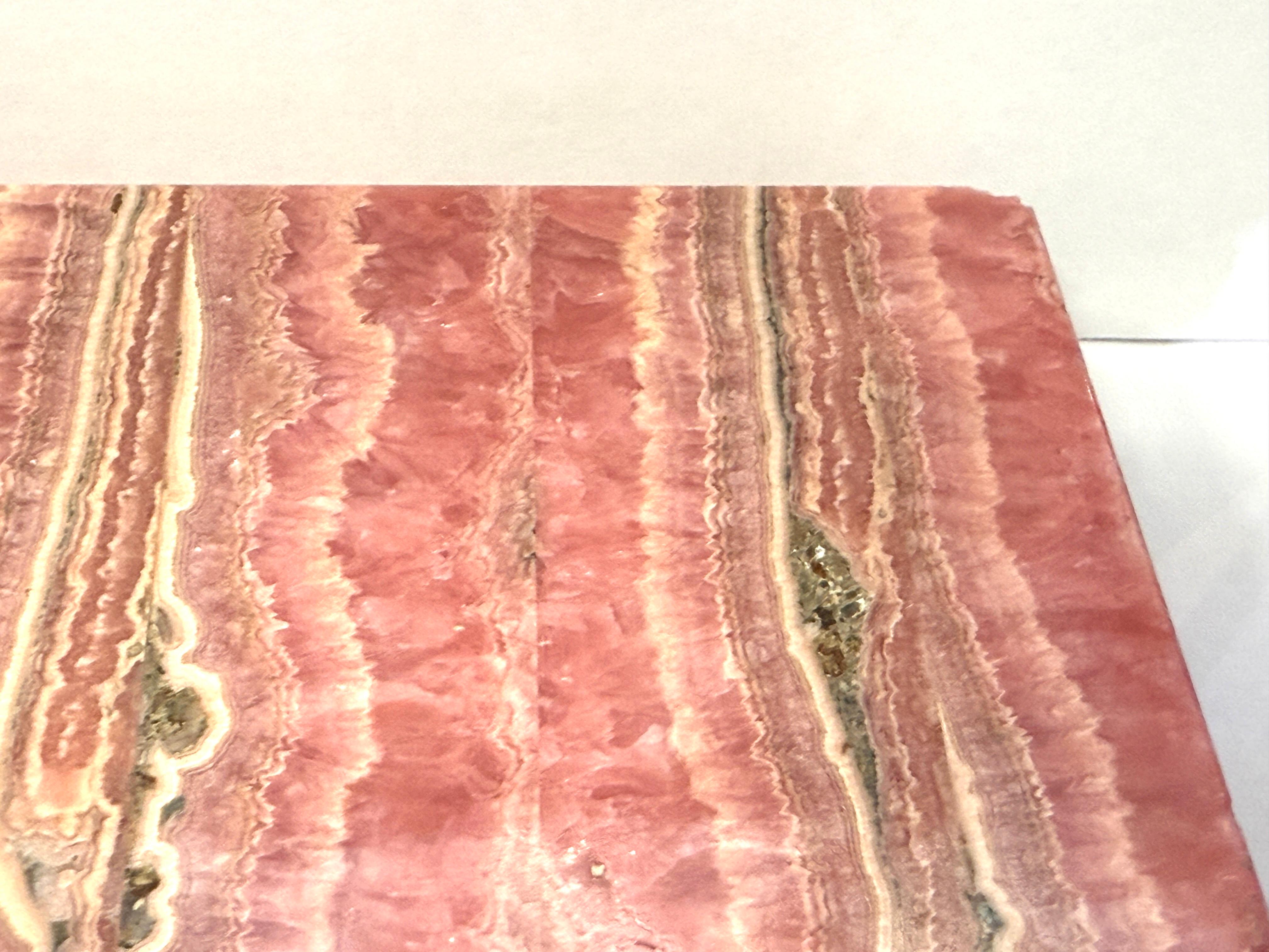 Leopoldo Menegatti Firenze Rhodochrosite Box with Label For Sale 10