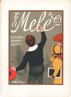 Mele - Litografia Adv d'epoca di L. Metlicovitz - 1900 ca.