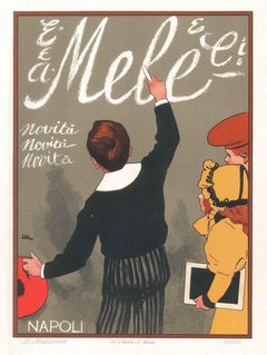 Mele - Antique Adv Lithograph by L. Metlicovitz - 1900 ca.