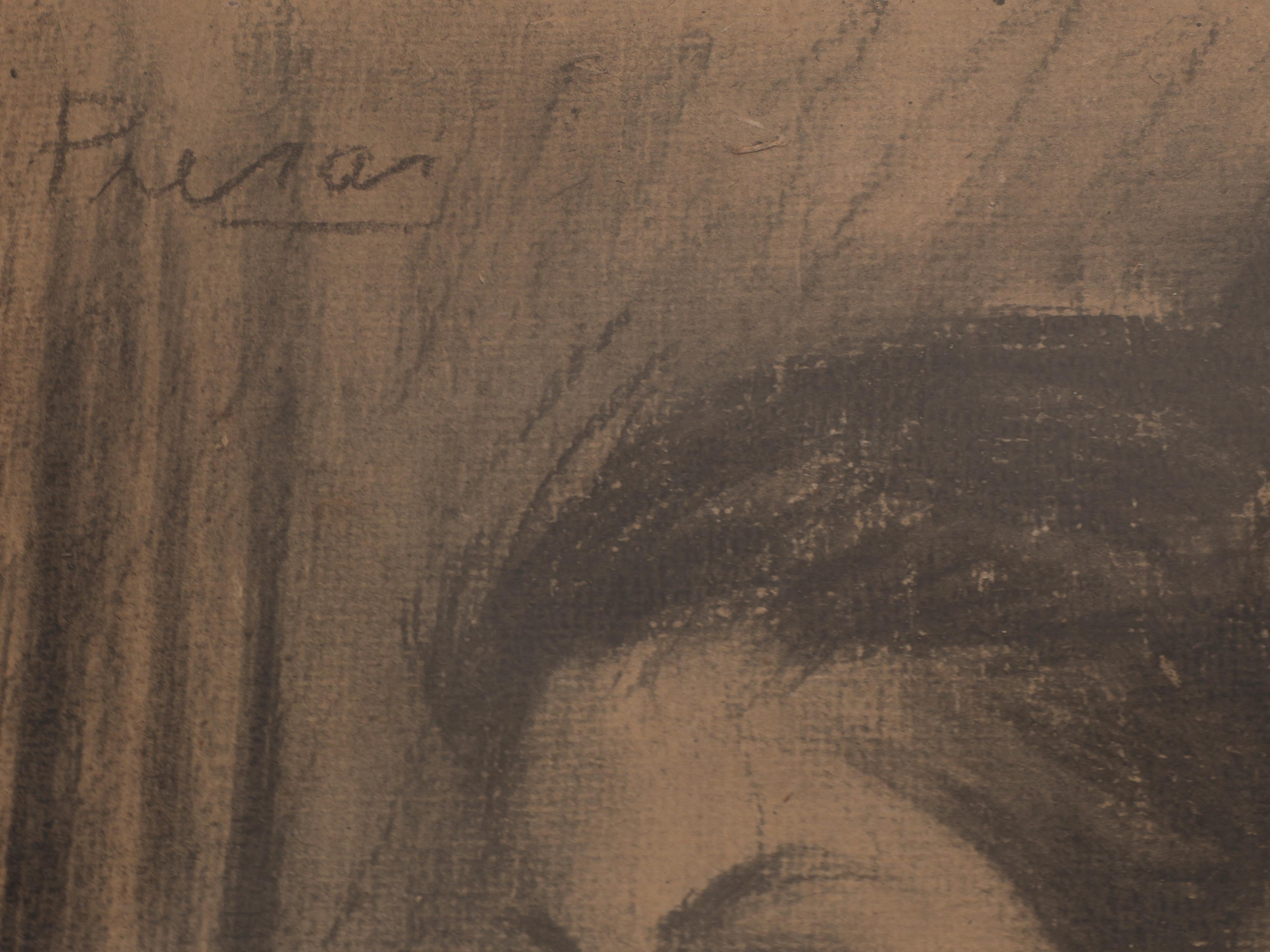 Elsa - Portrait Painting Nero di Leopoldo Presas