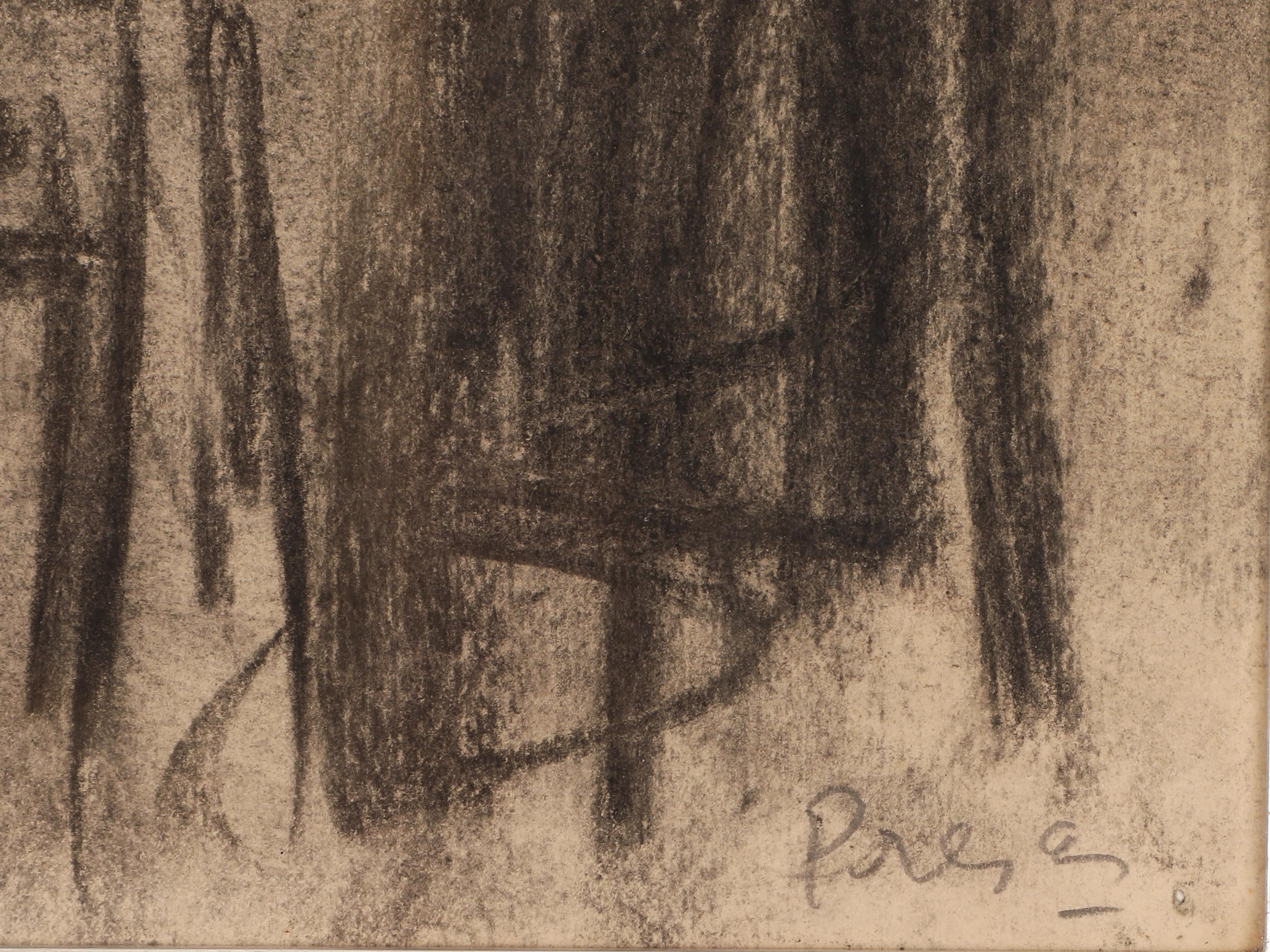 Ensueño - Nude Painting Nero di Leopoldo Presas