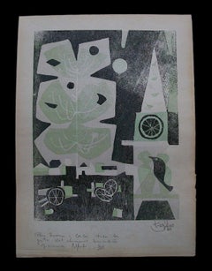 Leopoldo Torres Agüero, Mid Century Monotype, France/Argentina, Circa 1960