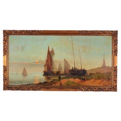 Lepoittevin Early 19th Century Marine Oil Painting