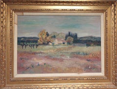 Impressionistische Landschaft, Ölgemälde Lequillier, Lequillier