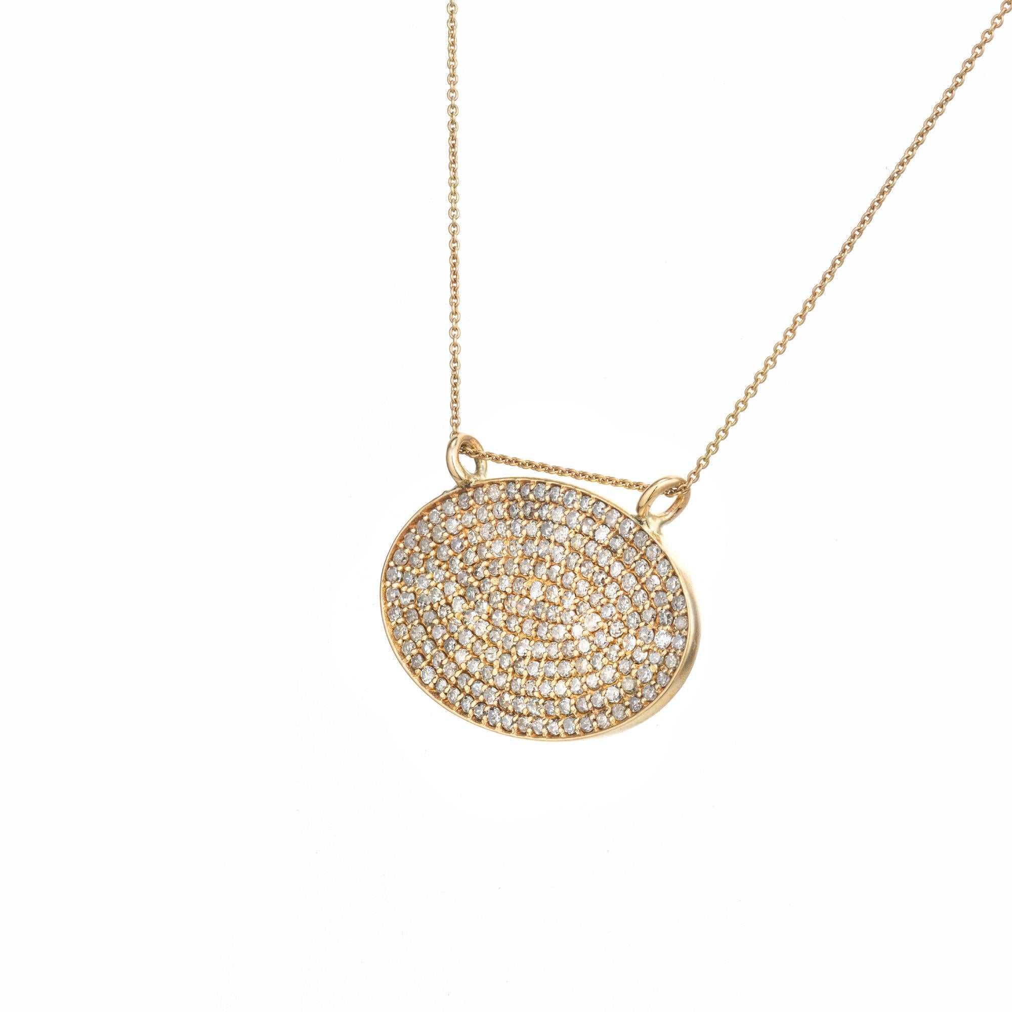 Lera Jewels Collier à pendentif en or jaune avec 1,00 carat 1,00 carat de diamant  Bon état - En vente à Stamford, CT