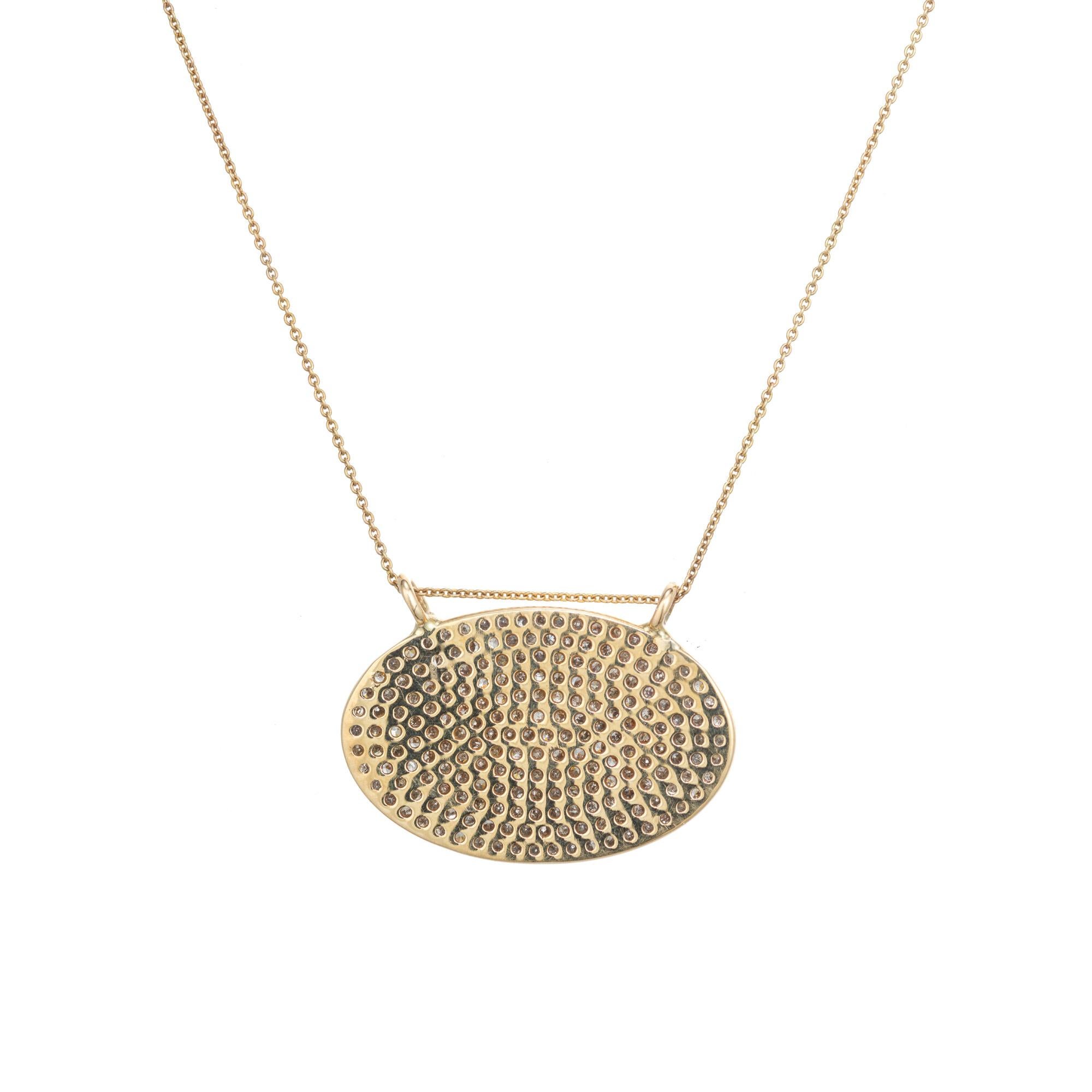 Lera Jewels Collier à pendentif en or jaune avec 1,00 carat 1,00 carat de diamant  Pour hommes en vente