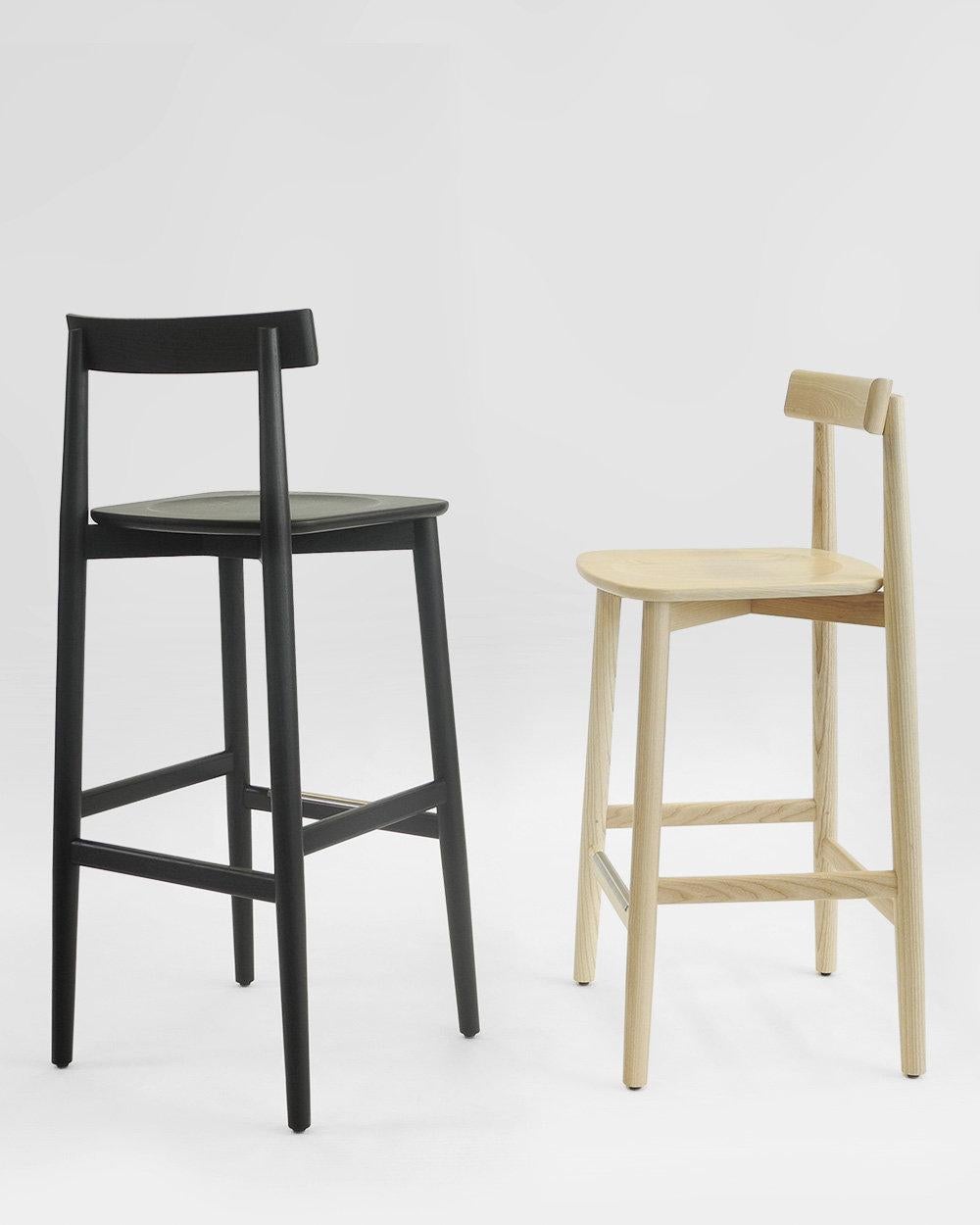 British L.Ercolani Lara Stool Designed by Dylan Freeth in Stock For Sale