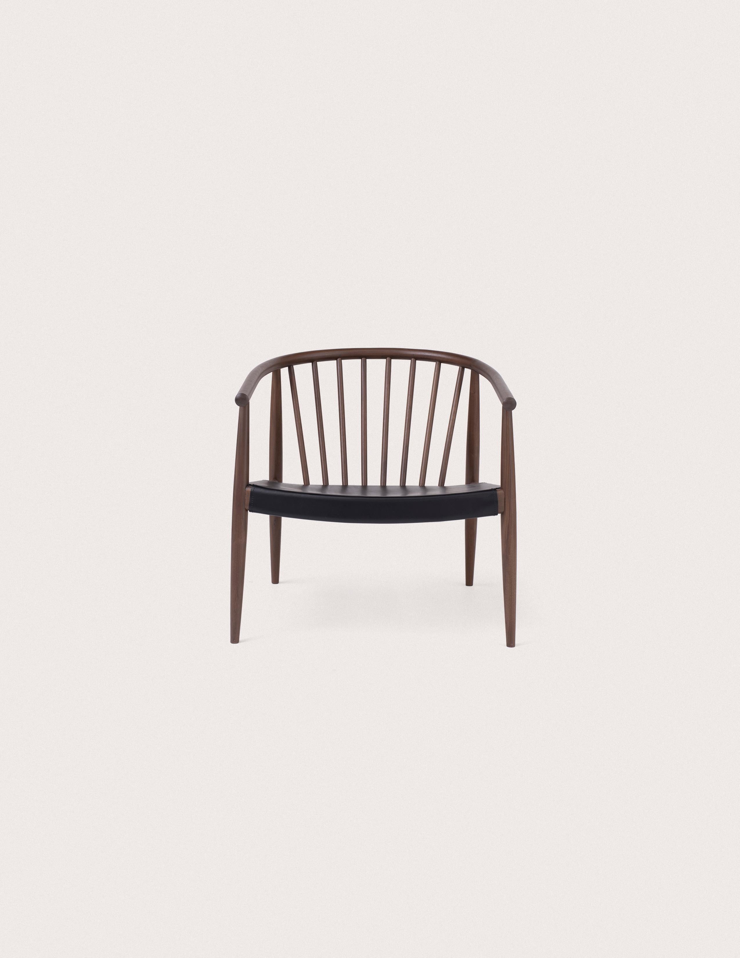 L.Ercolani Reprise Chair with Hide Seat by Norm Architects For Sale 10