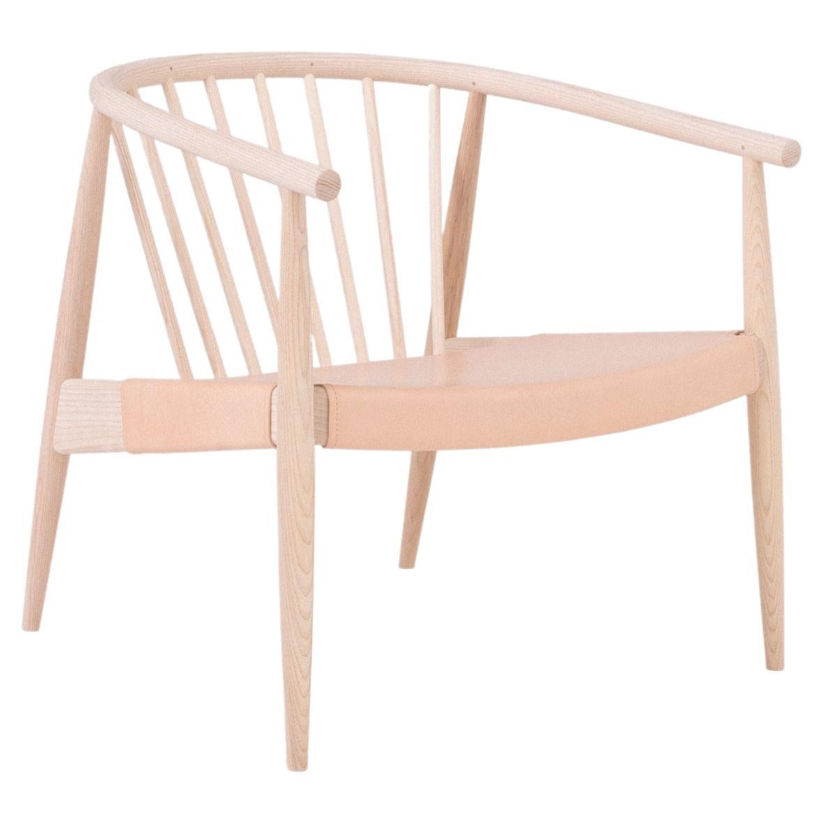 L.Ercolani Reprise Chair with Hide Seat by Norm Architects For Sale