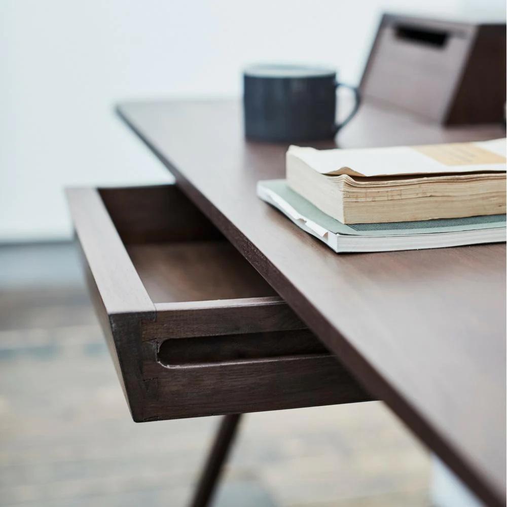 L.Ercolani Treviso Walnut Desk  by Matthew Hilton For Sale 4