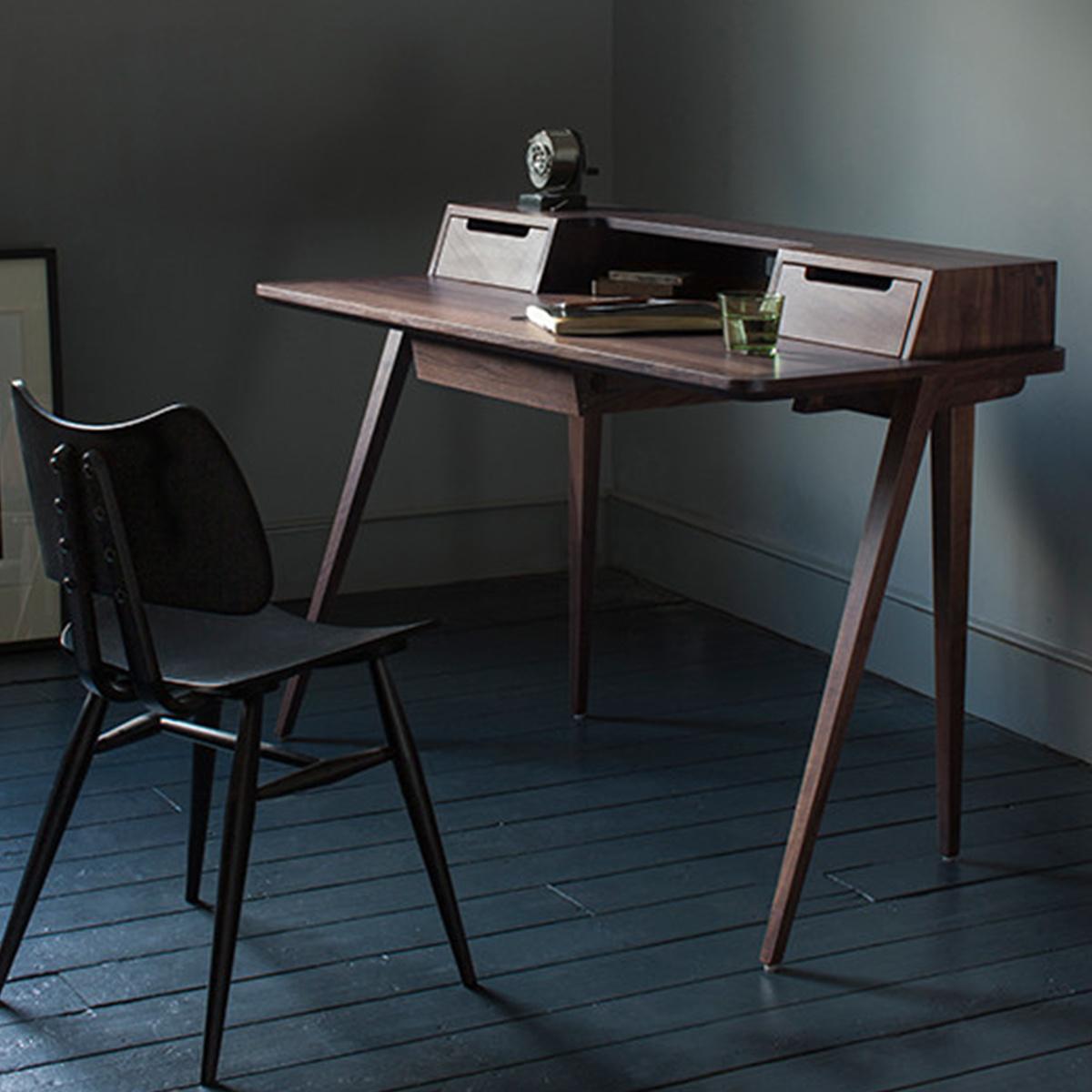L.Ercolani Treviso Walnut Desk  by Matthew Hilton For Sale 7