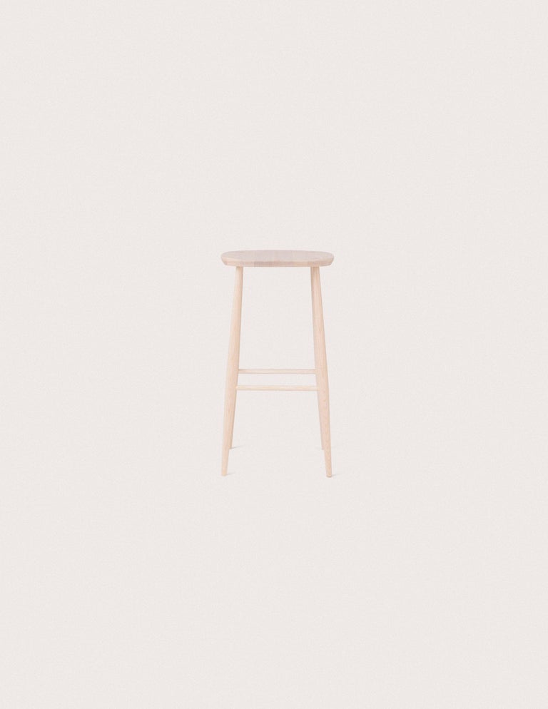 L.Ercolani Utility Black Bar Stool Designed by Lucian R Ercolani in ...