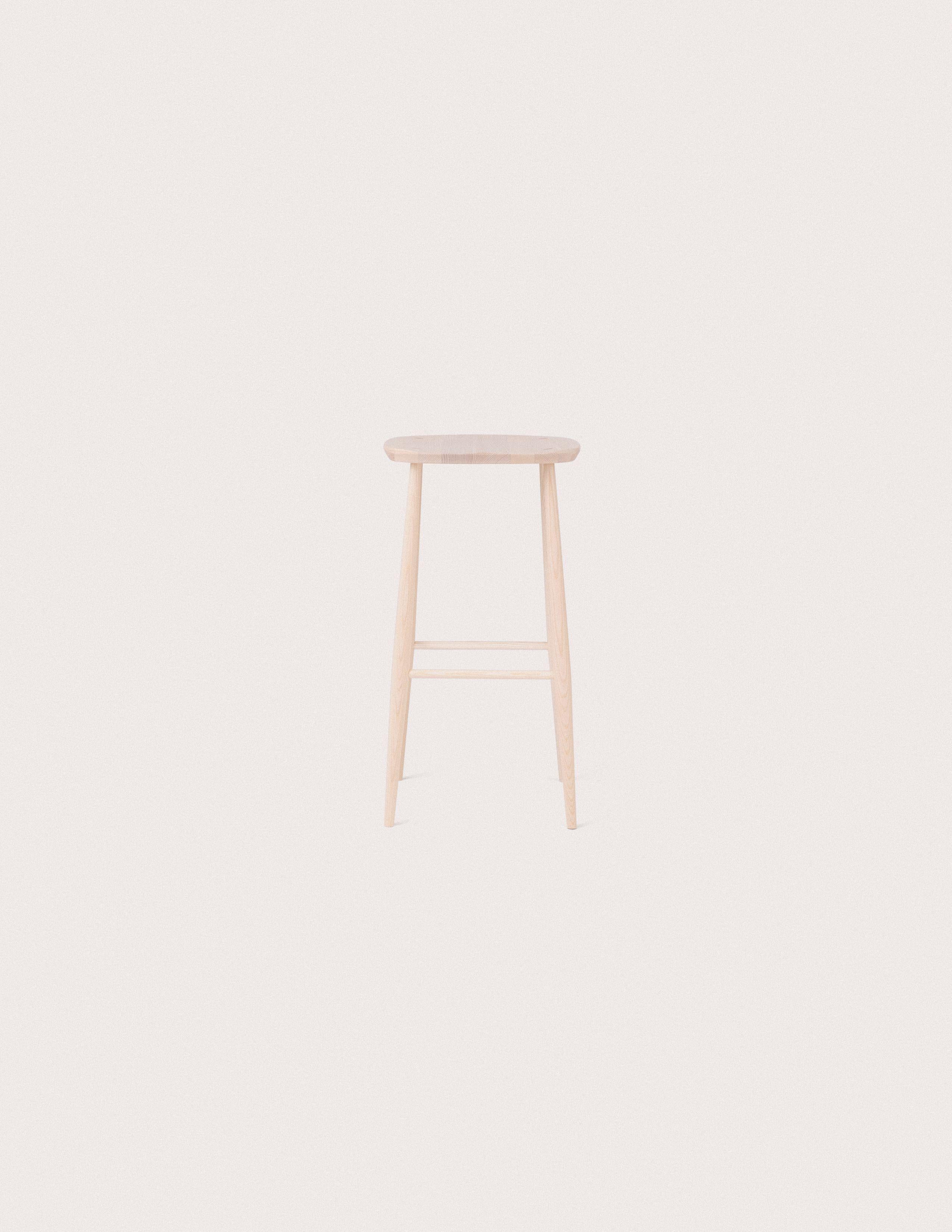 Product Dimensions
Width: 39cm
Depth: 37cm
Height: 75cm
Seat Height: 75cm
Seat Depth: 37cm.

Product Weight
5kg

Assembly
Fully Assembled
The UTILITY BAR STOOL (1956) was originally custom-built as seating for L.Ercolani’s team of