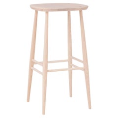 L.Ercolani Utility Natural Bar Stool Designed by Lucian R Ercolani in Stock