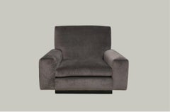 Galerie Lerebours Bespoke Pair of Low Lounge Chairs