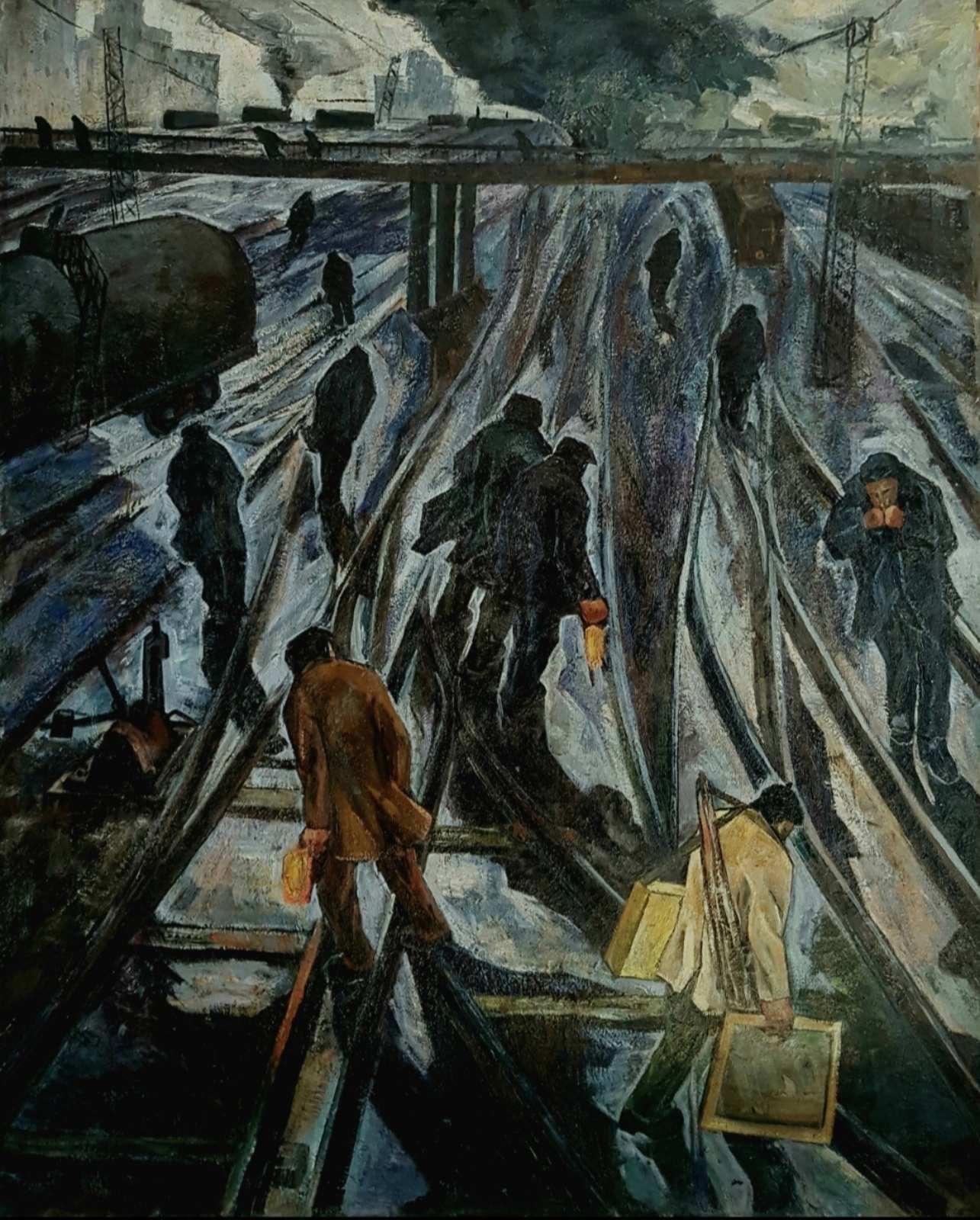 Figurative Painting de Lernik Davtyan - Mañana Arte figurativo, Realismo social Pintura al óleo original, Lista para colgar