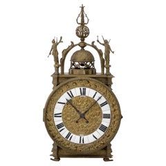 LeRolle Regence Style Brass Pedestal Clock