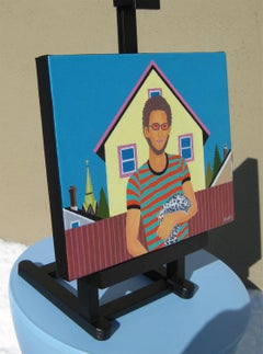 Man With Lizard, Original Painting