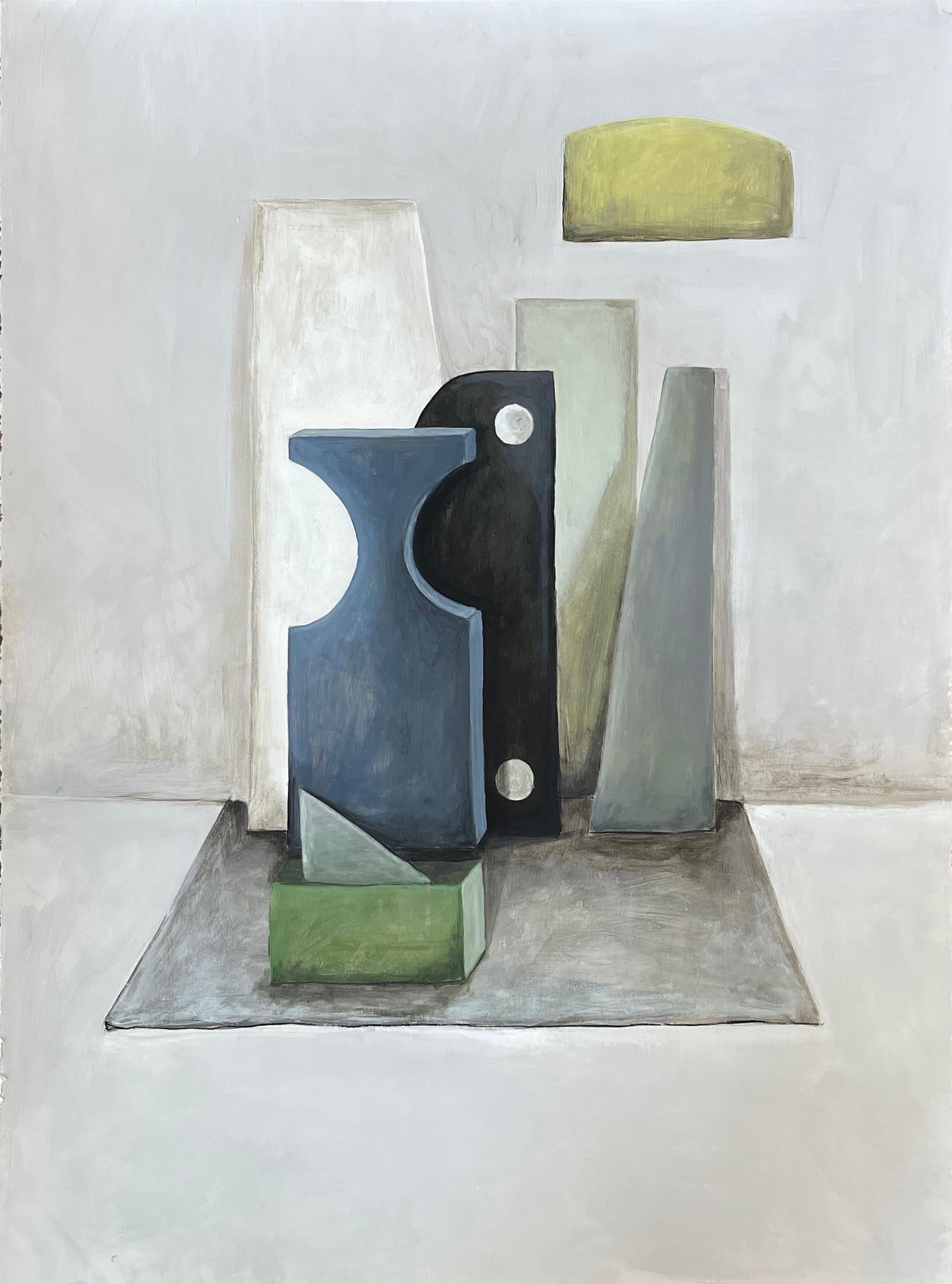 Leroy Dewees "Cubism Series" 2021, Mixed Media Collage on Panel with