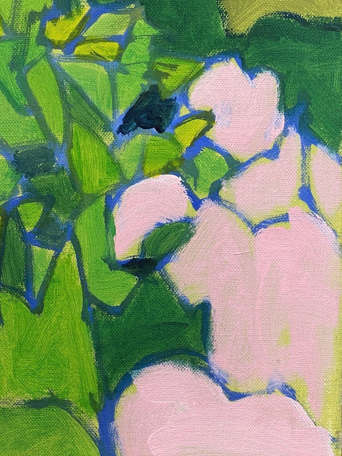 Other Leroy, French Contemporary Cubist Painting, Green Pink & Blues Landscape For Sale