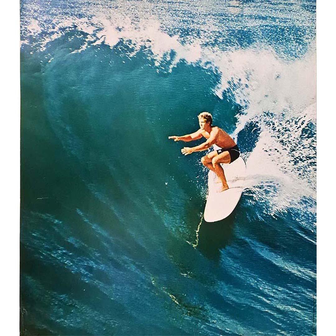Circa 1970 photo poster of Surf by photographer LeRoy Grannis - Huntington Beach For Sale 1