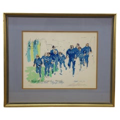 LeRoy Neiman 1972 signiert russische Boxmannschaft München Olympics Serigraphie 26"