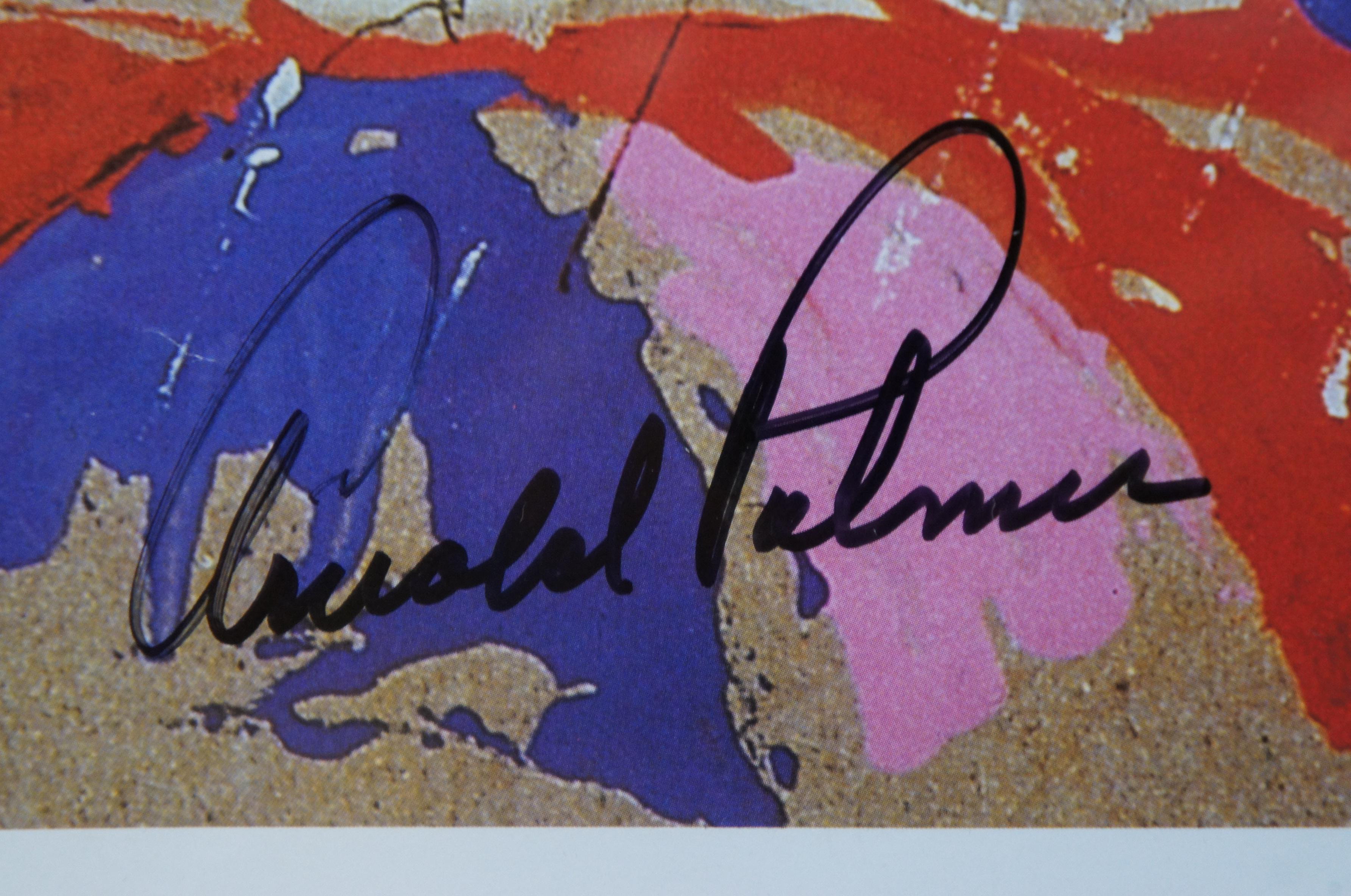 LeRoy Neiman Arnold Palmer Arnie in the Rain Poster da golf con doppia firma 37 in vendita 5