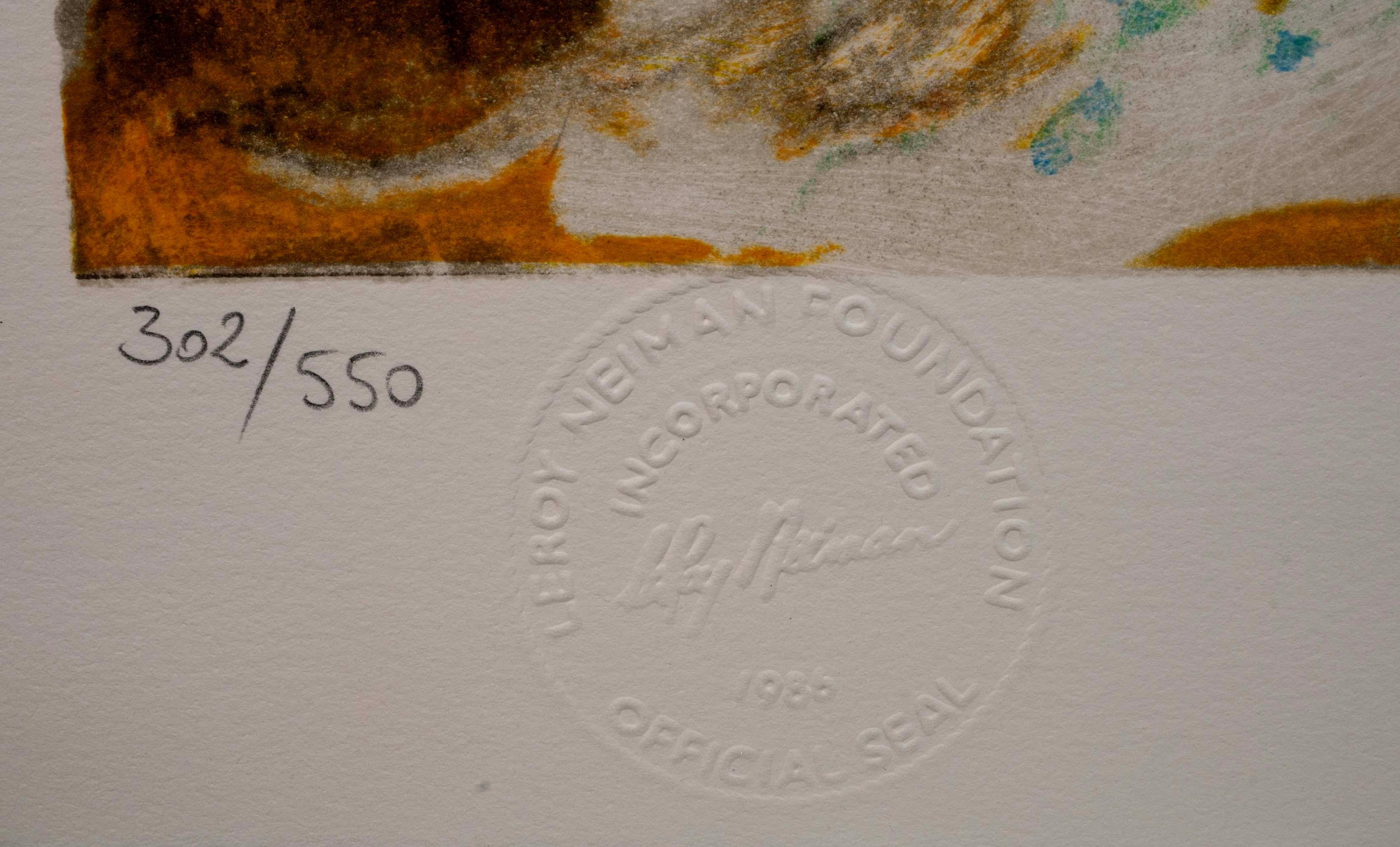 LeRoy Neiman Dancing to Sinatra Litografia contemporanea 302/550 Senza cornice in vendita 4